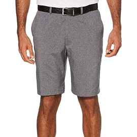 PGA TOUR mens Flat Front Heather With Active Waistband Golf Shorts, Medium Grey Heather, 44 Regular US