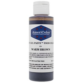 WARM BROWN SOFT GEL PASTE 4.5 OZ Cake Decorating