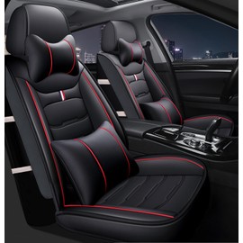 For Honda Civic Car Seat Covers 5-Seat Full Set Front & Rear Cushion Leather