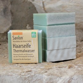 Savion 4+1 Organic Hair Soap Thermal Water, Vegan, Handmade, Palm Oil Free, Plastic-Free, 5 x 85 g