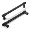 khtumeware 20 Pack 5 Inch(128mm) Matte Black Kitchen Cabinet Handles,