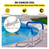 VEVOR Pool Handrail, 32 x 22.5 Swimming Pool Stair Rail,