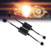 Qiilu 2pcs Car H7 LED Headlight Canbus Decoder Anti Flicker