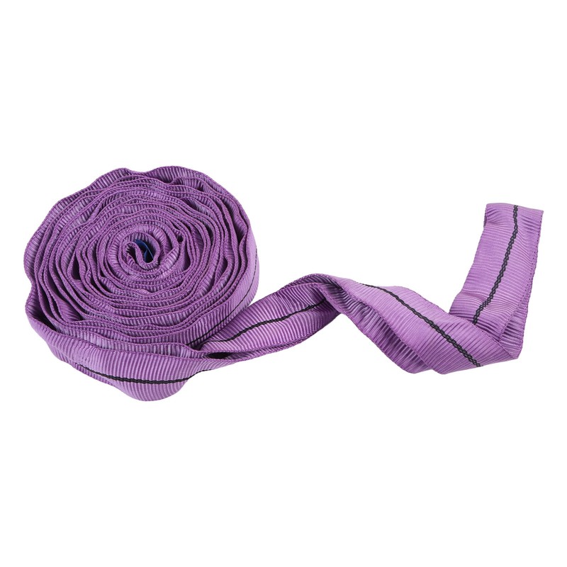 Lifting Sling Hoist Webbing 1T Polyester Rigging Strap Purple for
