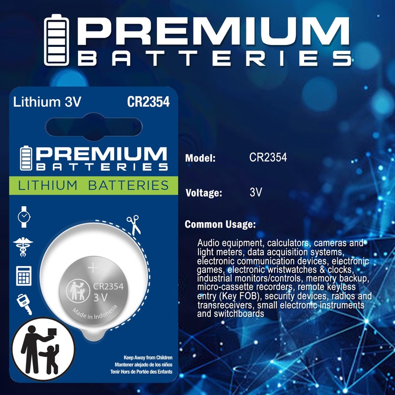 Premium CR2354 Lithium 3V Coin Cell - Japanese Engineered High