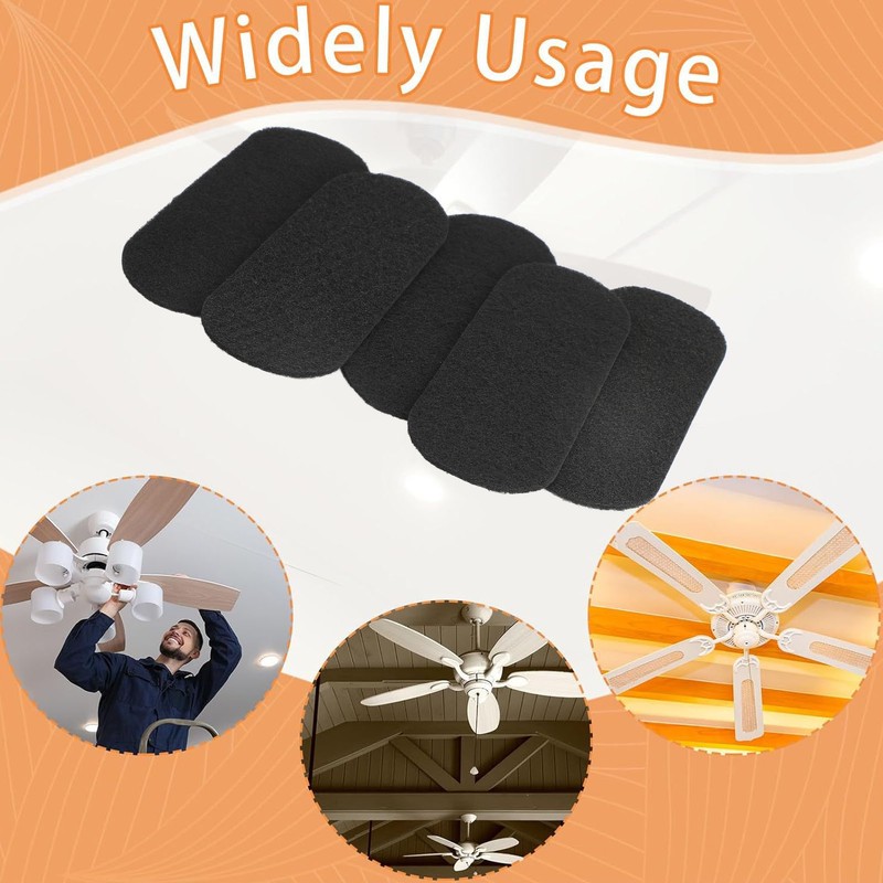 10pcs Ceiling Fan Filters Activated Coconut Shell Carbon Filter Easy