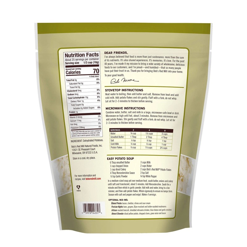 Bob's Red Mill Potato Flakes, 16Oz (Pack Of 4) -