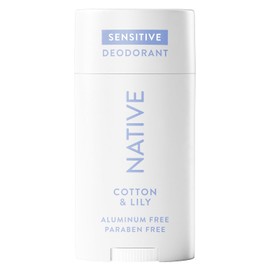 Native Desodorante Sensible Contiene Ingredientes Derivados Naturalmente, Control de Olor de 72 Horas | Desodorante para Mujeres y Hombres, Libre de Aluminio Con Bicarbonato de Sodio, Aceite de Coco y