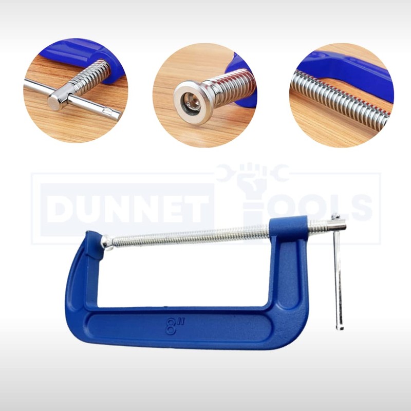 Dunnet Tools 8" Heavy Duty G-Clamp DIY Tool Durable Equipment
