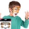 Leopard Face Tattoo Stickers Tiger Lion, Leopard Print Cat Face