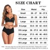 QOVOQ Women's High Waist Cotton Underwear Stretch Briefs Soft Comfy