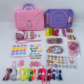 Fanfantoey Friendship Bracelet Making Kit for Girls,Weaving Loom Kit Toys, Craft Kits for Kids,Age 6-12 Year Old Girls