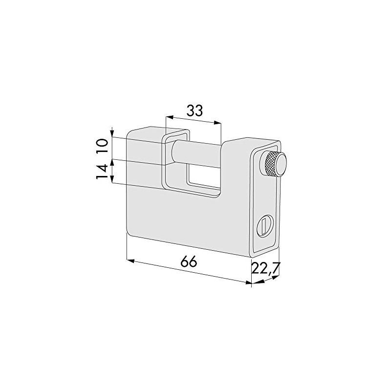 CISA Locking Line Padlock, 21810650