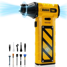 SANYCASA Compressed Air Duster,180,000 RPM Electric Air Duster with 8,000 mAh Battery, Precision Adjustable Canned Air Duster for Computers, Keyboards, Outdoors, Cars, and Workbenches