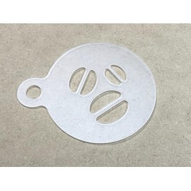 [latte-art-002] Latte Art Template Stencil, Cupcake, Coffee, Espresso, Latte, Cappuccino, Barista, Decoration, Approx. 10.5 x 8.5 cn, Coffee Beans