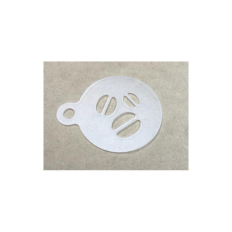 [latte-art-002] Latte Art Template Stencil, Cupcake, Coffee, Espresso, Latte, Cappuccino,