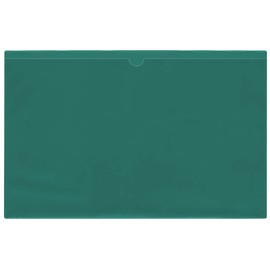 StoreSMART - File Jackets - 25-Pack - Green Plastic Back, Clear Plastic Front - 11" x 17" - FJ3512PQG-25
