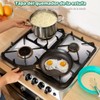 Lecute 6 Protector De Estufa Quemadores Lavables De Teflón Reutilizables