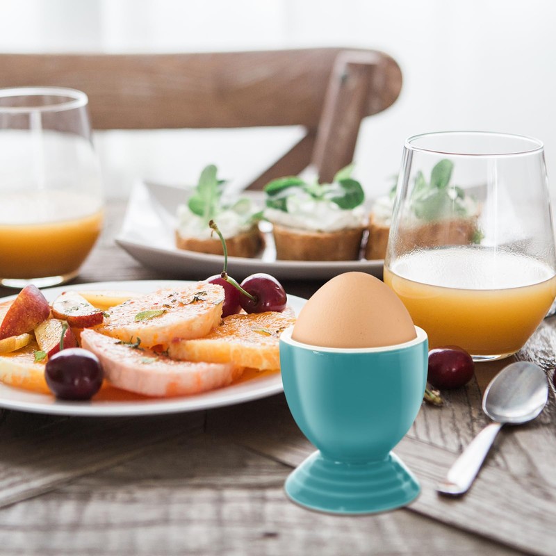 vibedor 2 Pcs Colorful Ceramic Egg Cups Caribbean
