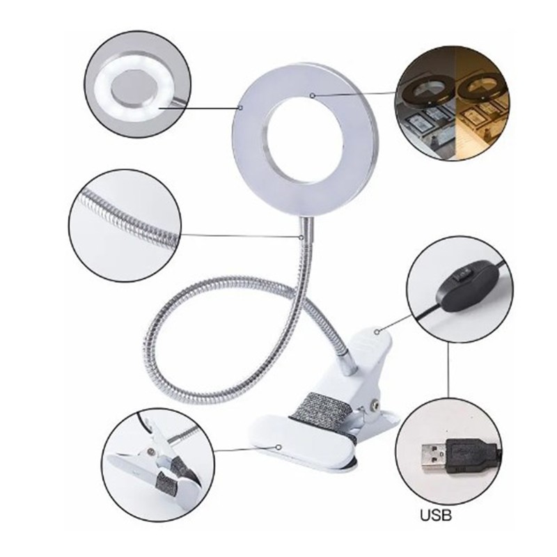 USB Tattoo LED Lamp Warm Cold Light Flexible Eye Protection