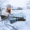YongSral 3-in-1 Ice Scraper Car with Broom, 80 cm Extendable