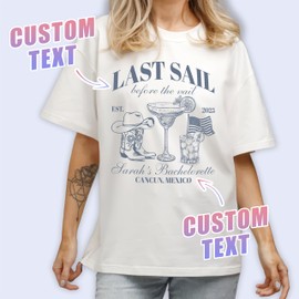 Tehg & Tuhg Funny Bachelorette Shirts for Bridal Party, The Bach and The Bride Club Shirts for Bride Squad, Custom Name Year Tees for Bridal Party Outfits or Girls Weekend Events