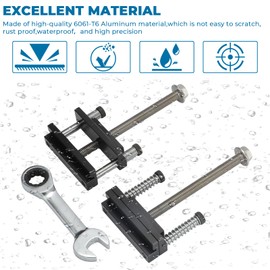 AUTOVIC Upgraded Window Tool Jamb Stretcher Set Window Spreader Jamb Stretcher 2ps Aluminum Tool Vinyl Jamb Stretchers Kit for Windows with Gloves