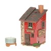 Midene Ceramic Lighthouse and Aroma Tea Light Holder, Artistic Miniature,