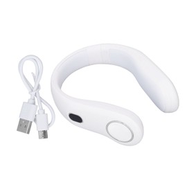 Portable Neck Warmer USB Charging ABS Rechargeable Electric Neck Heater for Winter Warming Silver
