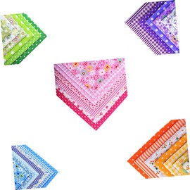 TEHAUX 35pcs Sewing Fabric Patchwork Cloth DIY Cotton Fabric for Women Girls Decor