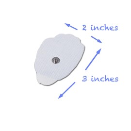 MEDTENS Tens Unit Muscle Stimulator Reusable Replacement Electrodes Pads Foot Attachment