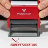 Parent Signature Teacher Self Inking Rubber Stamp (Red Ink) -