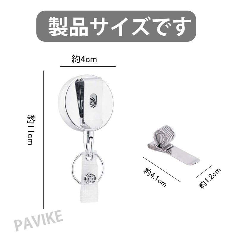 PAVIKE Pen Holder Neck Hanger, 2 Pieces, Retractable Pen Holder,