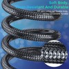 Twozoh 4K HDMI Cable 0.3M 2-Pack Nylon Braided HDMI to
