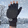 Optimum Dry Wrap Winter Gloves Thermal Warm Half Finger Waterproof
