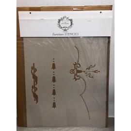 Amy Howard at Home AHFS002 17.5" W X 22" L Celtic Furniture Stencil 4 Pack