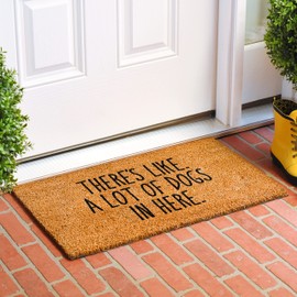 Calloway Mills There's Like a lot of Dogs here Doormat (24" x 36")