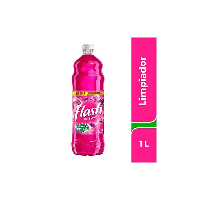 FLASH LIMPIADOR LIQUIDO MULTIUSOS FLORAL 1 LT,