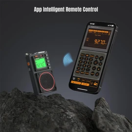 Raddy RF75A APP Control Shortwave Radio, Portable AM/FM/VHF/SW/WB Weather Radio, Pocket Radio Rechargeable w/ 9.85 Ft Wire Antenna