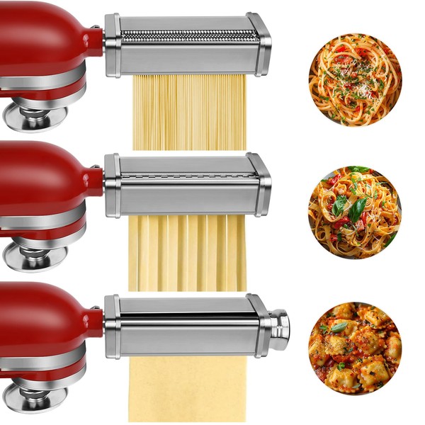 Pasta Attachment Set for KitchenAid Stand Mixer Included Pasta Sheet