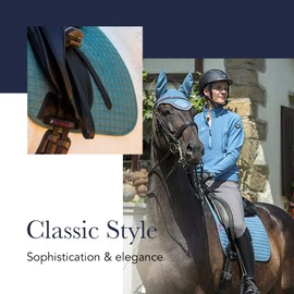 LeMieux Dressage Junior Loire Saddle Pad - English Saddle Pads for Horses - Equestrian Riding Equipment and Accessories (Bluebell - Junior)