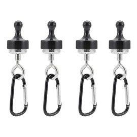 Lantern Hooks, Magnetic Hooks, Powerful Tent Hooks, Set of 4, Includes Carabiner, Multi-functional LED Lantern Hanger, Convenient Camping Goods