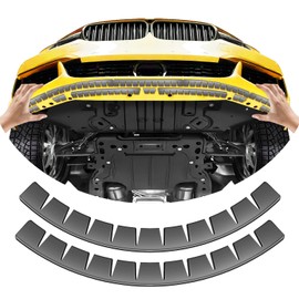 UOUSIYDSK Front Bumper Scrape Guard 2 Pack Car Universal Black Bumper Lips Scrape Guard Car Under Bumper or Anti-Scratch DIY Protector for Lowered Cars, Sport Cars and SUV