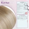 LaaVoo U Tip Hair Extensions Human Hair Ombre Light Brown