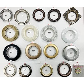 Ikiriska Add Grommets/Eyelets to The top of Any of Our Custom Made Curtains (17. OilRubbedbronze2, 100" Wide Panel (16 Grommets))