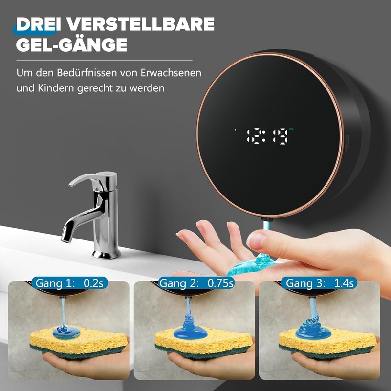 Automatic Soap Dispenser Wall Mounting with Sensor No Touch Automatic