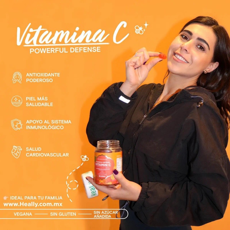 Heally Powerful Defense, 72 Gomitas Vitaminas 216g Sabor Naranja