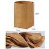 Bombinate Large Washed Craft Washable Storage Bag, Paper Brown, Food