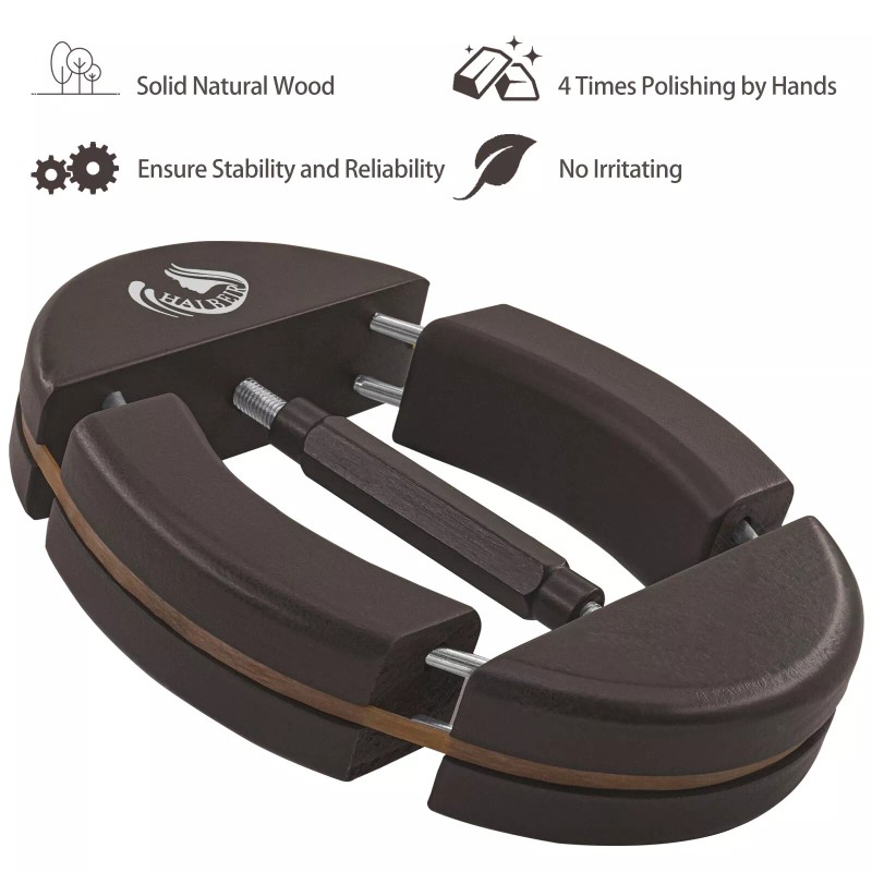 HAIBEIR Wood 4 Way Hat Stretcher Adjustable Turnbuckle & Heavy-Duty