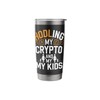 Crypto Mom Cryptocurrency Trader Blockchain Day Trading Stainless Steel Insulated